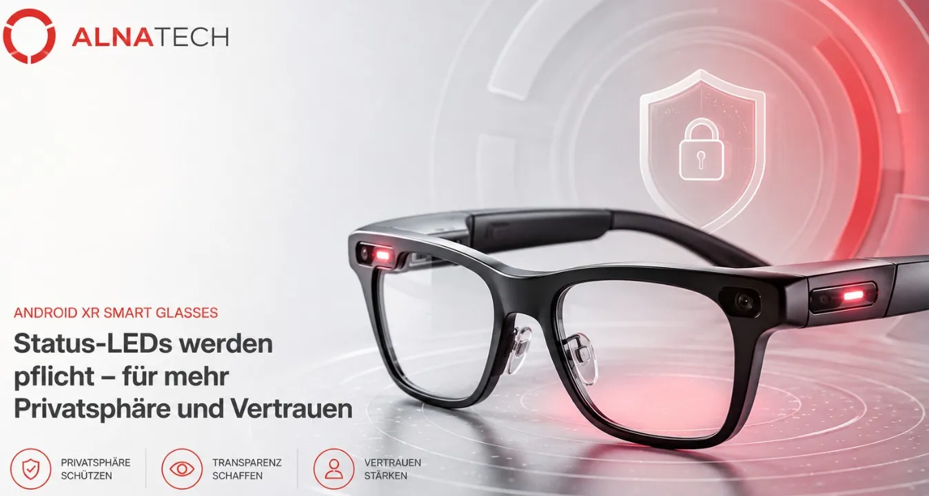 Android XR Smart Glasses: Google setzt auf verpflichtende Status-LEDs für mehr Privatsphäre
